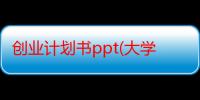 创业计划书ppt(大学生版)，一份完整的创业计划书（网店创业计划书(大学生版)）